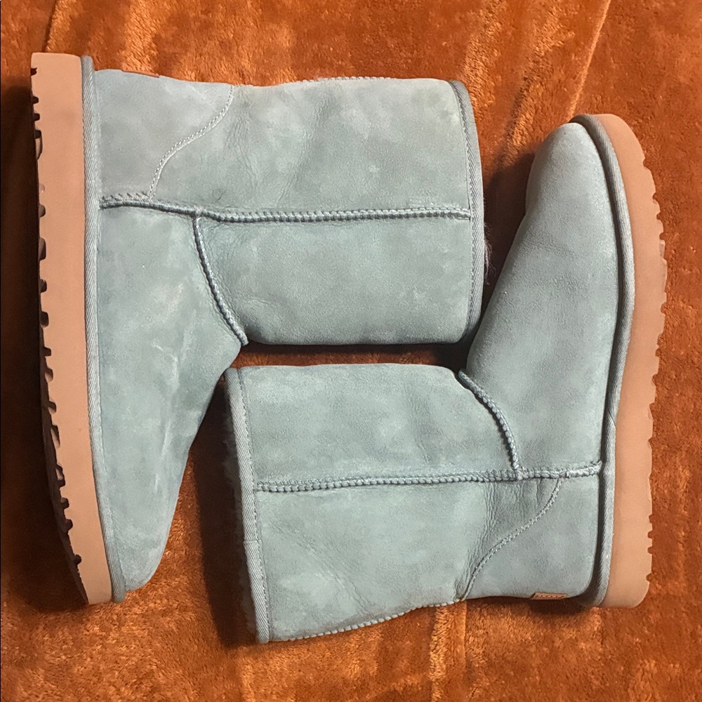 UGG Light Blue limited edition classic short boots NWOT